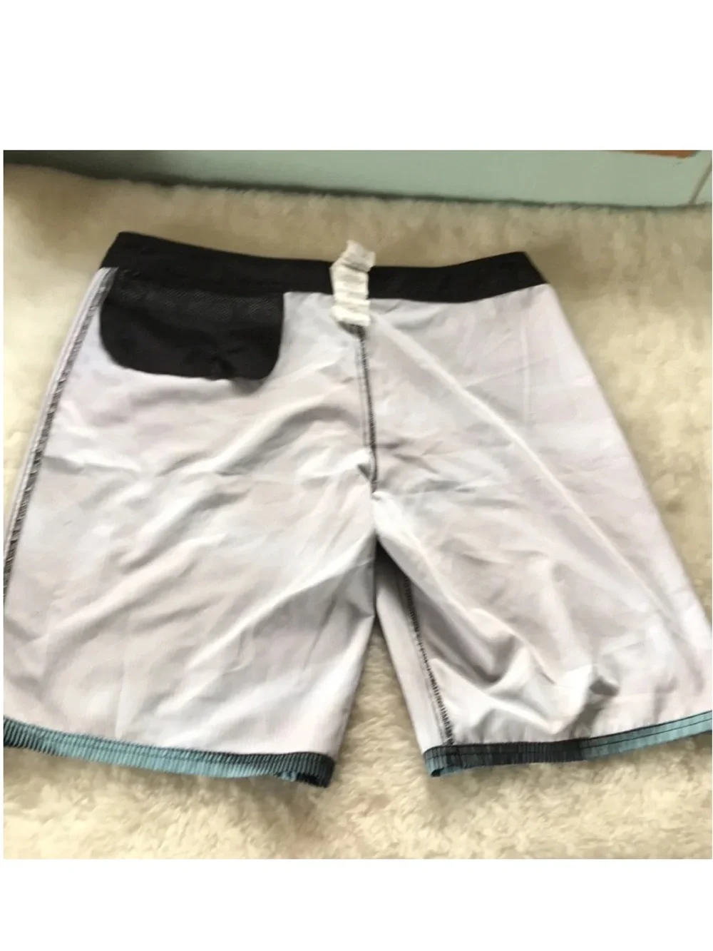 Nike unlined black aqua illusion board shorts size M
